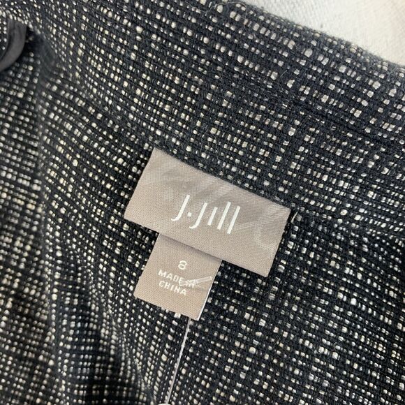 J. Jill Tweed Blazer Double Button Textured Long Sleeve Notched Collar Cotton 8 - Picture 6 of 8